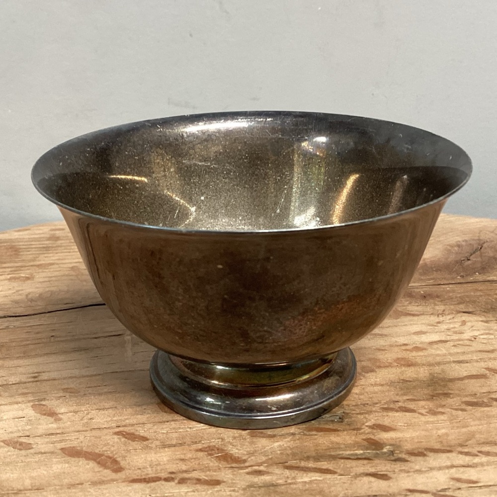 ⚫️ Vintage - Wm Rogers / Paul Revere Silver Plate Sugar Bowl - Mini Bowl